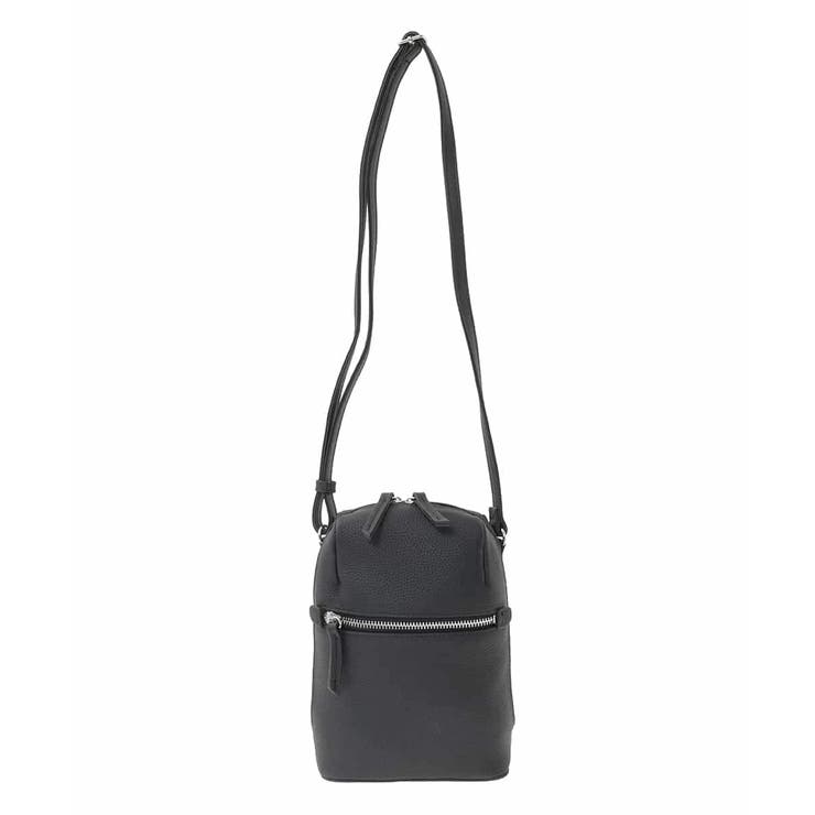 ブラック | [300g以下の軽量]牛革ラウンドジップショルダーバッグ | MK MICHEL KLEIN BAG