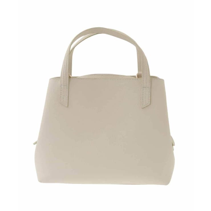 アイボリー | [2WAY]スクエアコンパクトトートバッグ | MK MICHEL KLEIN BAG