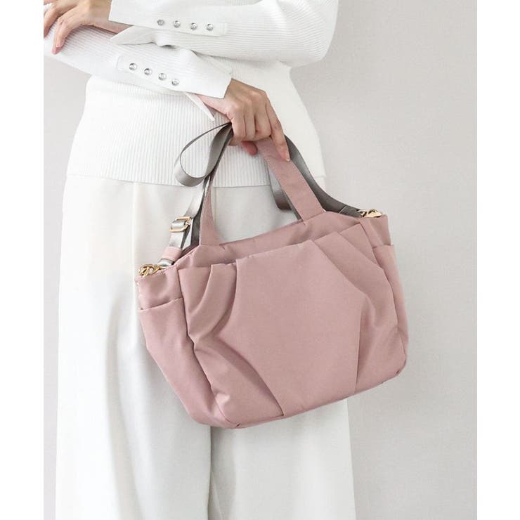 [撥水/2WAY]タックデザイントートバッグ | MK MICHEL KLEIN BAG | 詳細画像1 