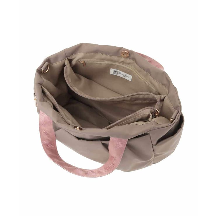 [撥水/2WAY]タックデザイントートバッグ | MK MICHEL KLEIN BAG | 詳細画像11 