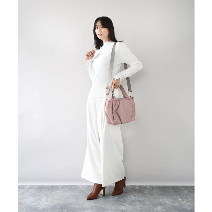 [撥水/2WAY]タックデザイントートバッグ | MK MICHEL KLEIN BAG | 詳細画像20 