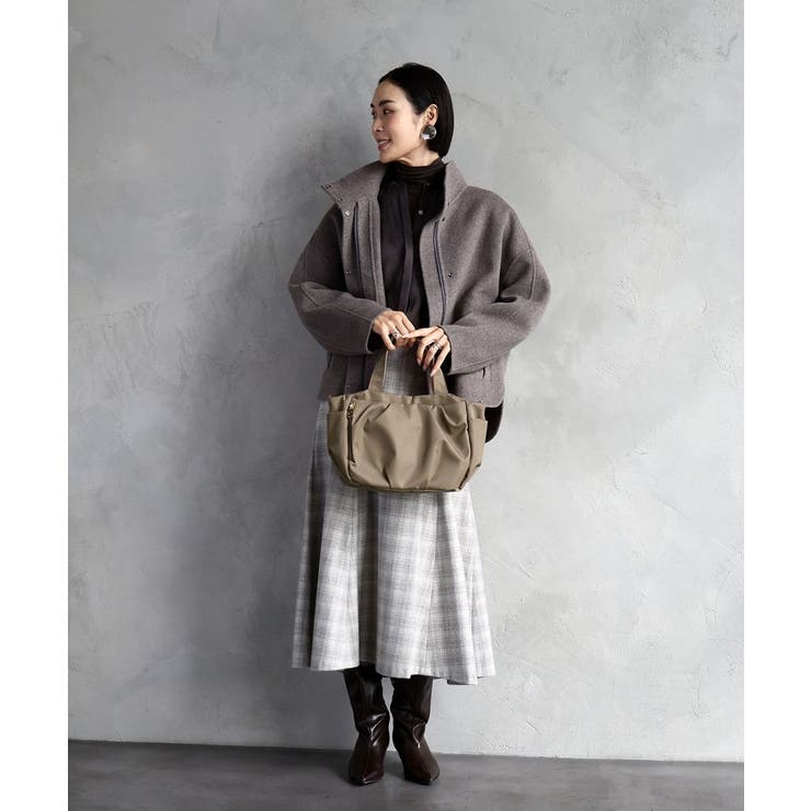 [撥水/2WAY]タックデザイントートバッグ | MK MICHEL KLEIN BAG | 詳細画像21 