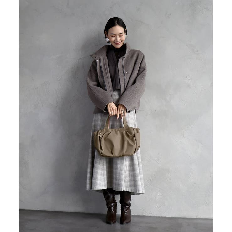 [撥水/2WAY]タックデザイントートバッグ | MK MICHEL KLEIN BAG | 詳細画像22 