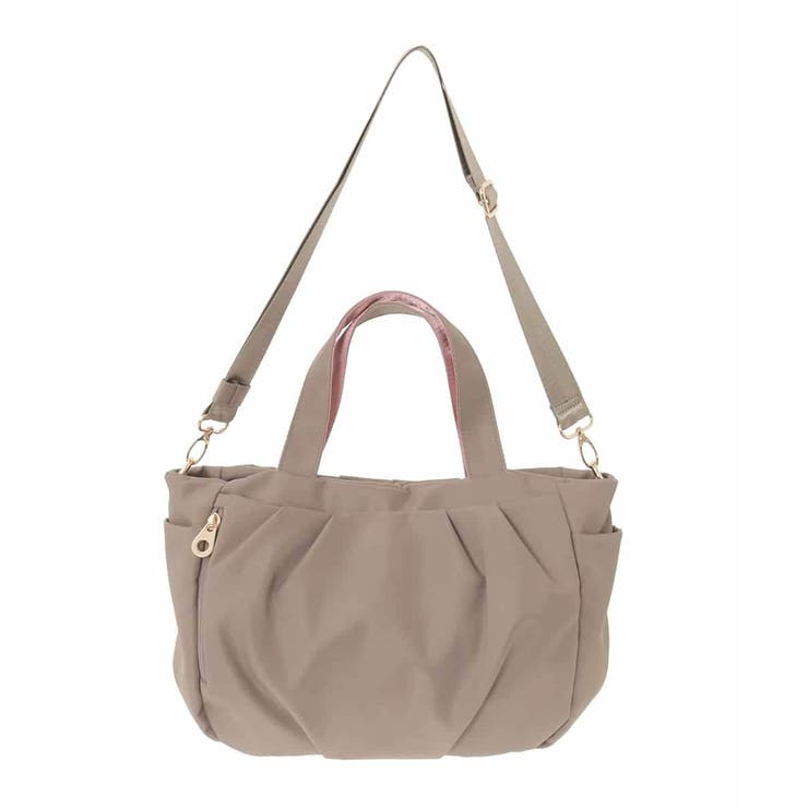 [撥水/2WAY]タックデザイントートバッグ | MK MICHEL KLEIN BAG | 詳細画像6 