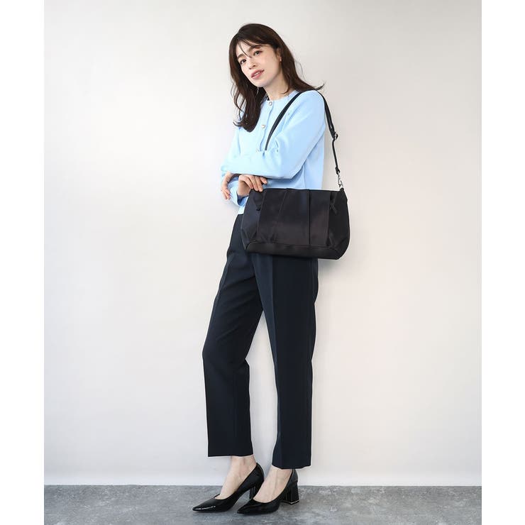 [2WAY/500g以下の軽量]タックデザインワンショルダーバッグ | MK MICHEL KLEIN BAG | 詳細画像20 