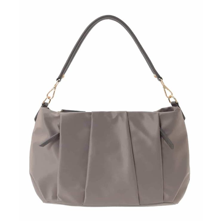 ベージュ | [2WAY/500g以下の軽量]タックデザインワンショルダーバッグ | MK MICHEL KLEIN BAG