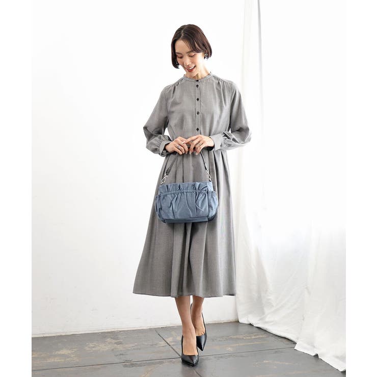 [2WAY]フリルギャザーコンパクトショルダーバッグ | MK MICHEL KLEIN BAG | 詳細画像15 