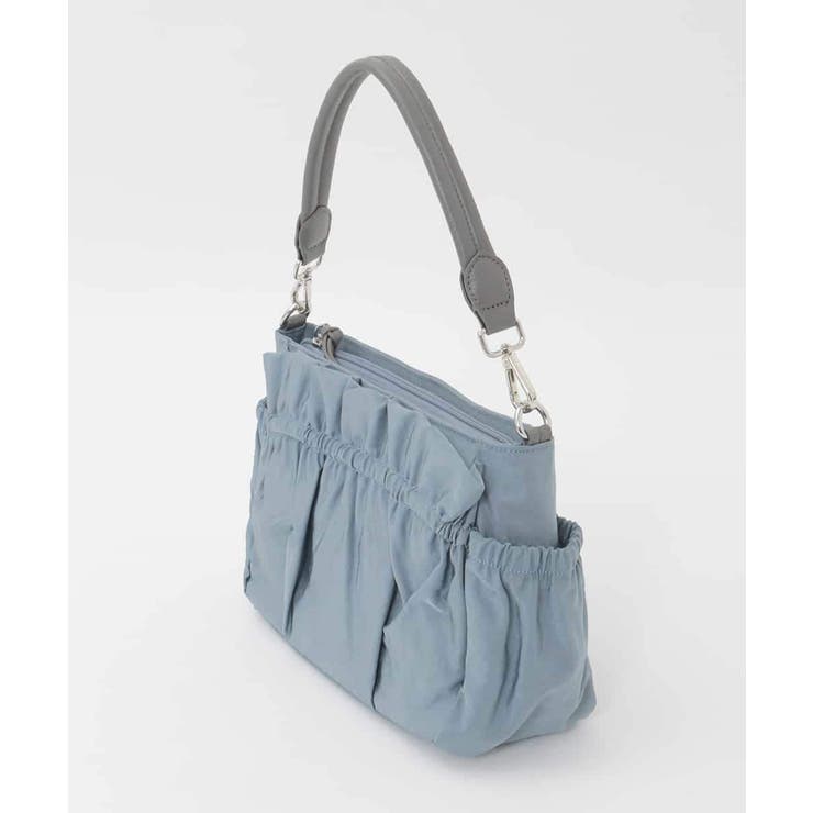 [2WAY]フリルギャザーコンパクトショルダーバッグ | MK MICHEL KLEIN BAG | 詳細画像3 