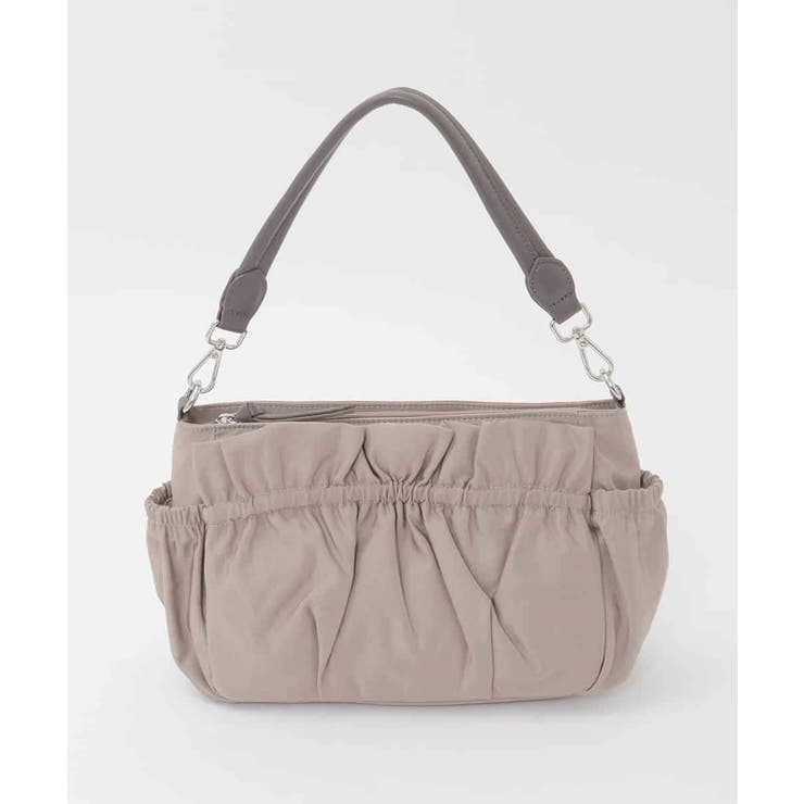 ベージュ | [2WAY]フリルギャザーコンパクトショルダーバッグ | MK MICHEL KLEIN BAG
