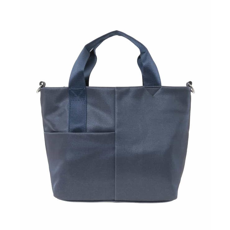 ネイビー | [2WAY]三層構造切り替えデザイントートバッグ | MK MICHEL KLEIN BAG