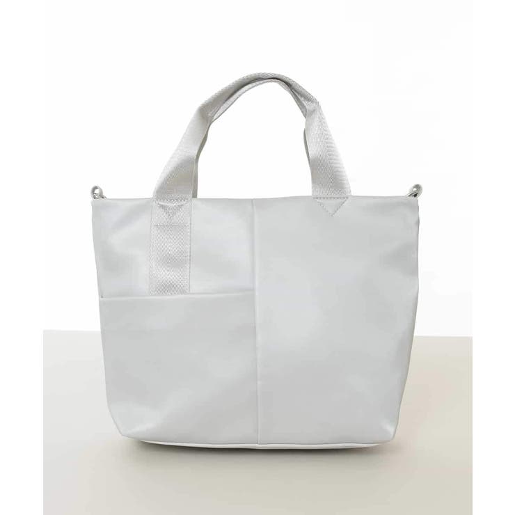 シルバー | [2WAY]三層構造切り替えデザイントートバッグ | MK MICHEL KLEIN BAG