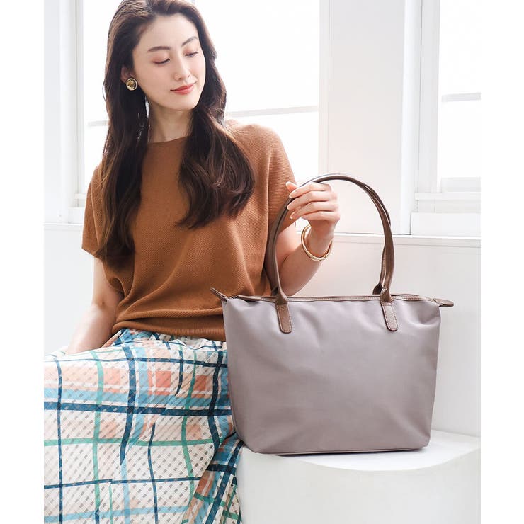 [A4収納可]レザーポイント軽量トートバッグ | MK MICHEL KLEIN BAG | 詳細画像1 