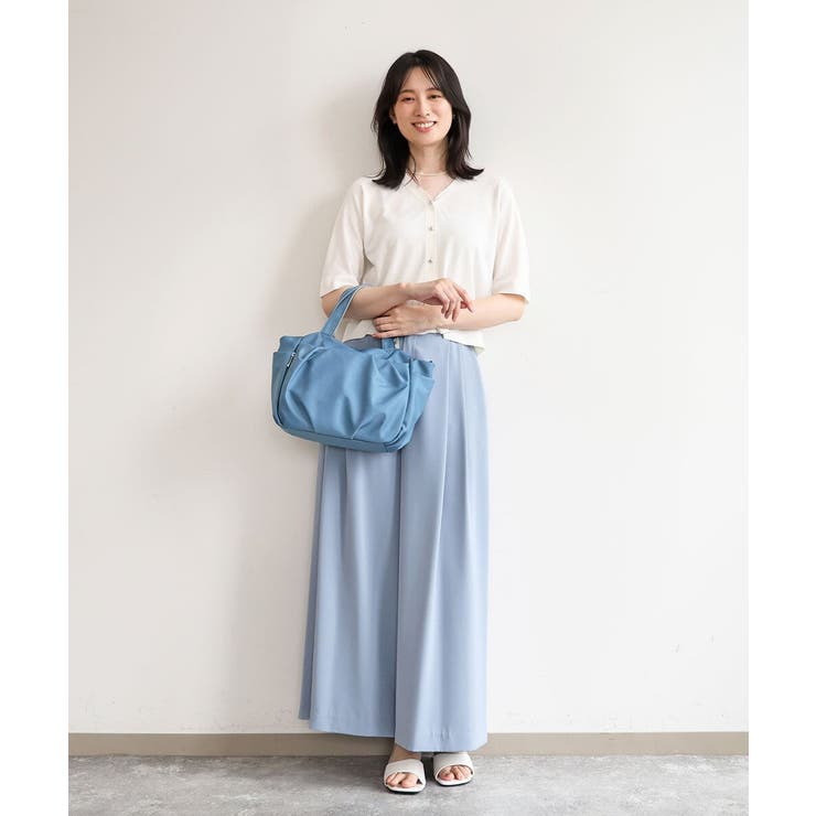 [2WAY/撥水]多機能ポケットタックデザイントートバッグ | MK MICHEL KLEIN BAG | 詳細画像16 