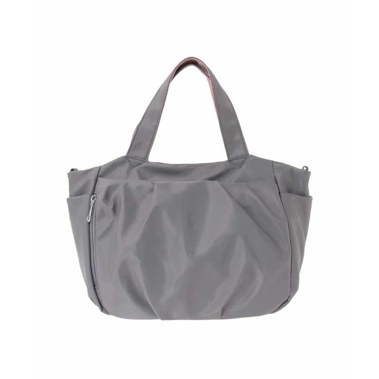 グレー | [2WAY/撥水]多機能ポケットタックデザイントートバッグ | MK MICHEL KLEIN BAG