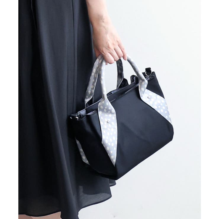 [2WAY]ドットハンドルナイロンコンパクトバッグ | MK MICHEL KLEIN BAG | 詳細画像1 