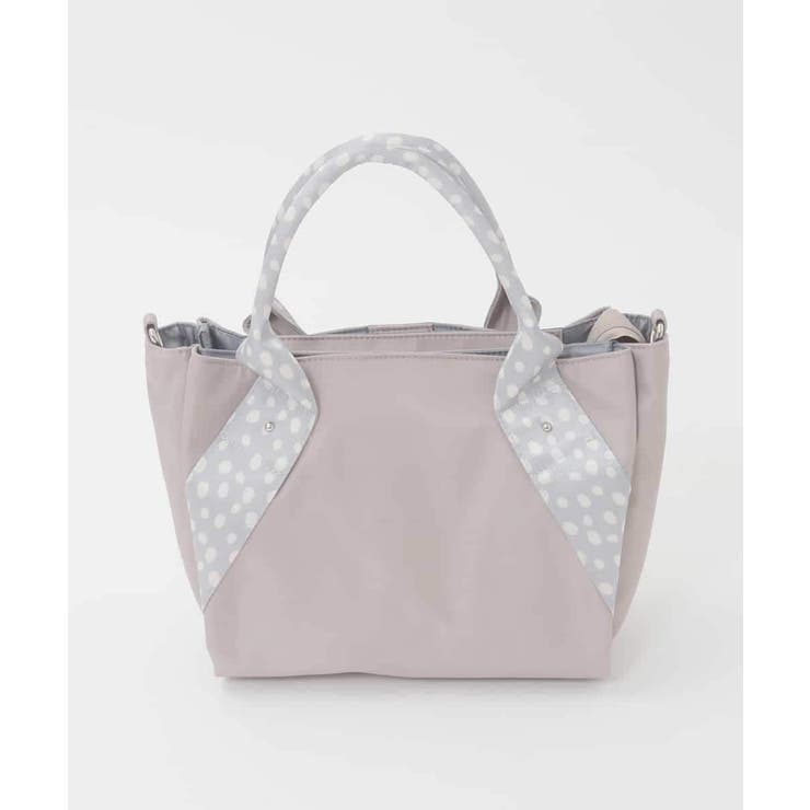 ベージュ | [2WAY]ドットハンドルナイロンコンパクトバッグ | MK MICHEL KLEIN BAG