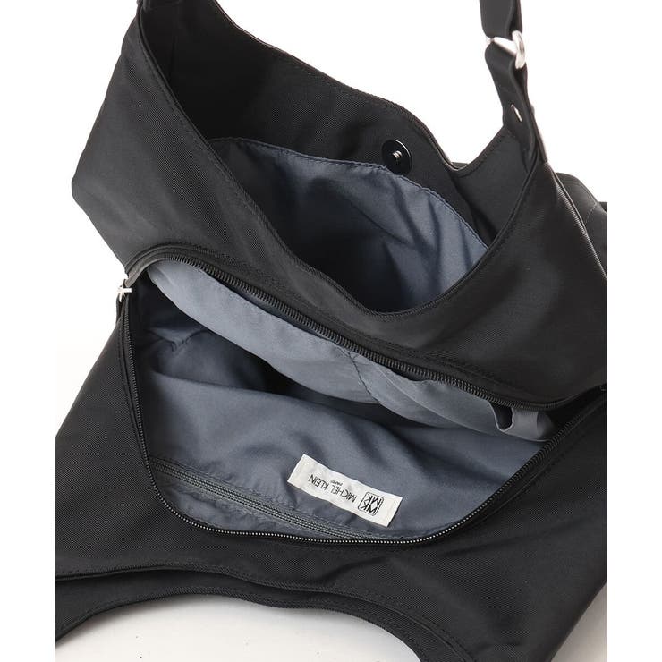 [2WAY]異素材ジョイントラウンドナイロントート | MK MICHEL KLEIN BAG | 詳細画像11 