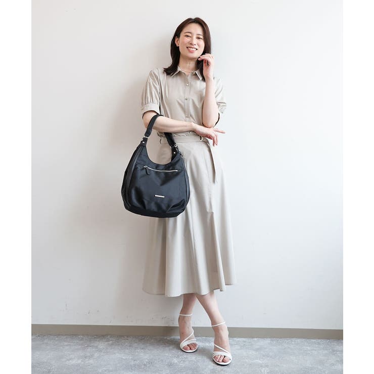 [2WAY]異素材ジョイントラウンドナイロントート | MK MICHEL KLEIN BAG | 詳細画像19 