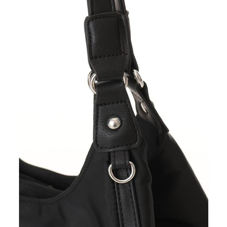 [2WAY]異素材ジョイントラウンドナイロントート | MK MICHEL KLEIN BAG | 詳細画像8 
