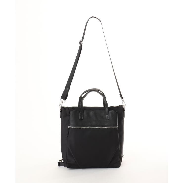 [3WAY/撥水]レザーナイロン多機能スクエアバッグ | MK MICHEL KLEIN BAG | 詳細画像11 