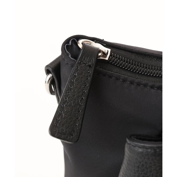 [3WAY/撥水]レザーナイロン多機能スクエアバッグ | MK MICHEL KLEIN BAG | 詳細画像12 