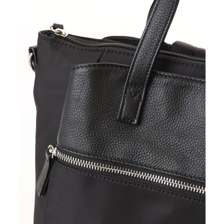 [3WAY/撥水]レザーナイロン多機能スクエアバッグ | MK MICHEL KLEIN BAG | 詳細画像14 