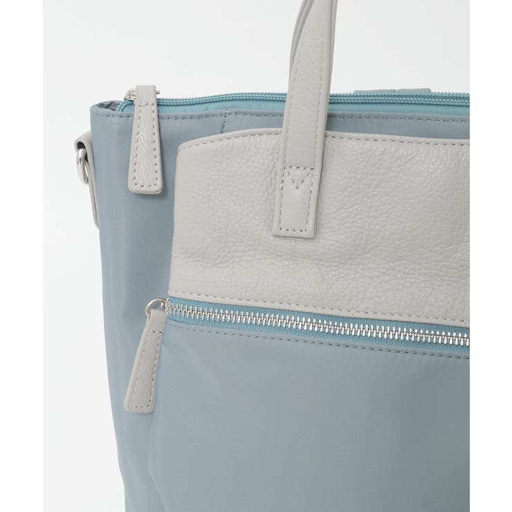 [3WAY/撥水]レザーナイロン多機能スクエアバッグ | MK MICHEL KLEIN BAG | 詳細画像19 