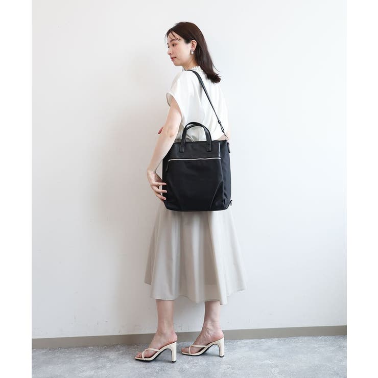 [3WAY/撥水]レザーナイロン多機能スクエアバッグ | MK MICHEL KLEIN BAG | 詳細画像4 