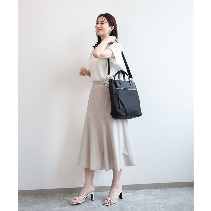 [3WAY/撥水]レザーナイロン多機能スクエアバッグ | MK MICHEL KLEIN BAG | 詳細画像5 