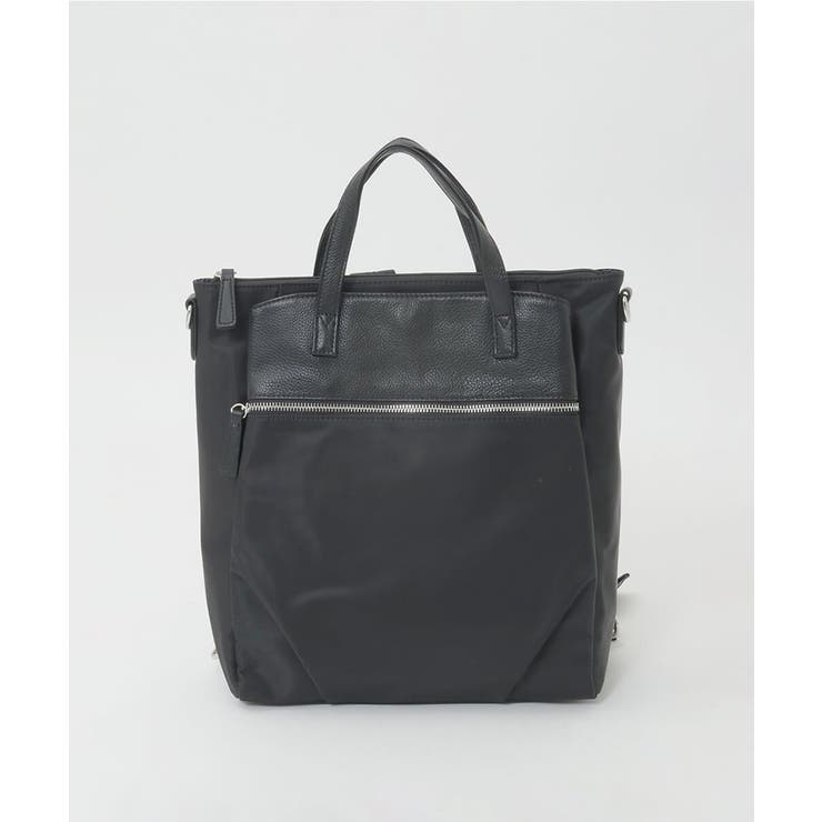 [3WAY/撥水]レザーナイロン多機能スクエアバッグ | MK MICHEL KLEIN BAG | 詳細画像7 