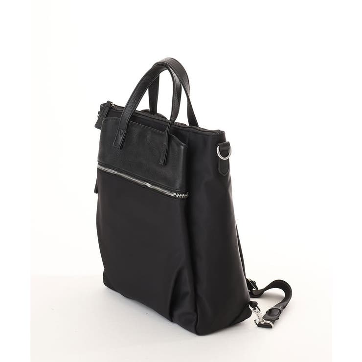 [3WAY/撥水]レザーナイロン多機能スクエアバッグ | MK MICHEL KLEIN BAG | 詳細画像9 