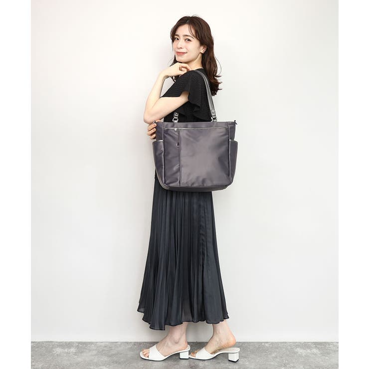 [2WAY/A4収納可]多機能ポケットナイロントートバッグ | MK MICHEL KLEIN BAG | 詳細画像19 