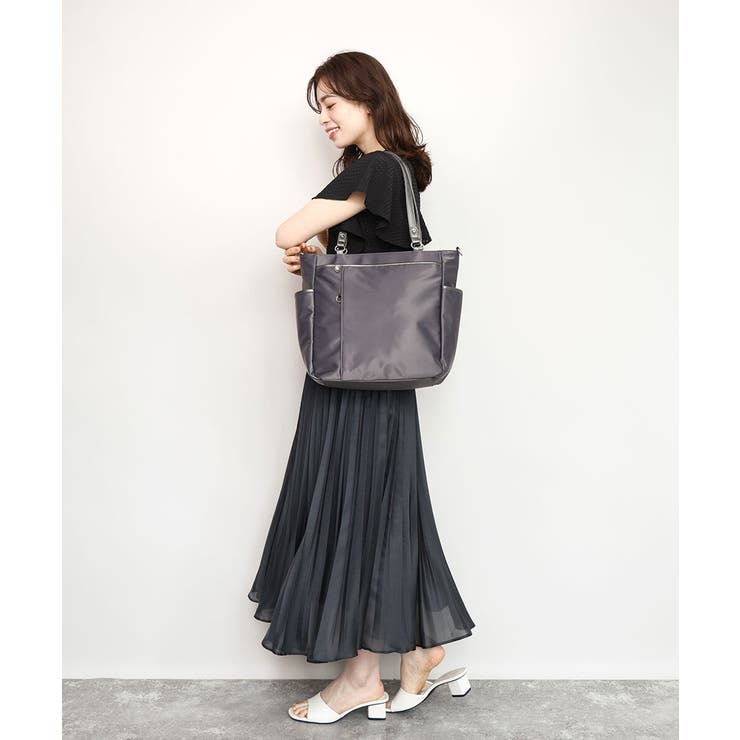 [2WAY/A4収納可]多機能ポケットナイロントートバッグ | MK MICHEL KLEIN BAG | 詳細画像20 