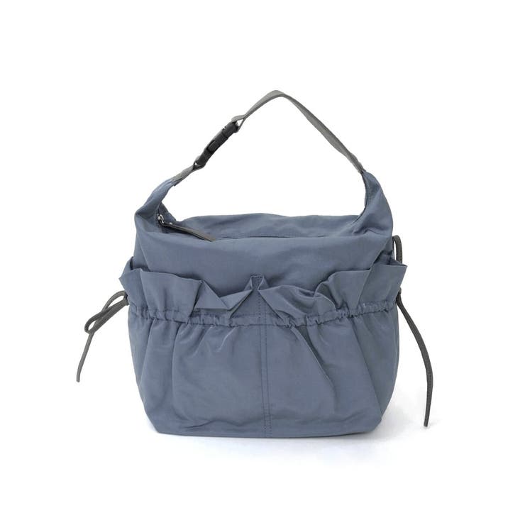 [2WAY/A4収納可]ギャザーポケットナイロンデザインバッグ | MK MICHEL KLEIN BAG | 詳細画像11 