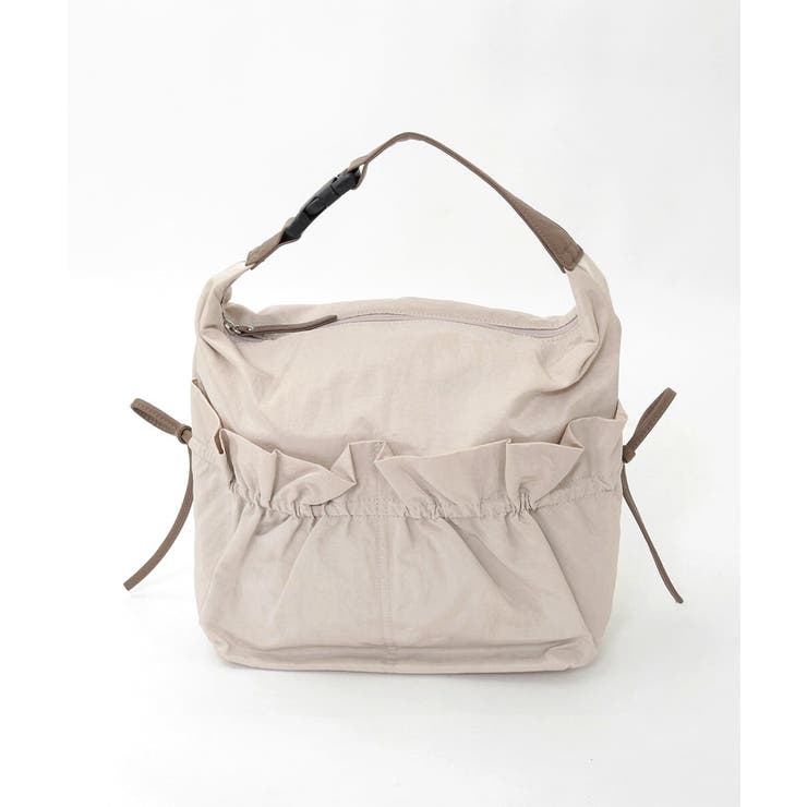[2WAY/A4収納可]ギャザーポケットナイロンデザインバッグ | MK MICHEL KLEIN BAG | 詳細画像13 