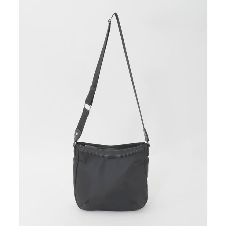 [撥水/軽量]ラウンドデザインレザーナイロンショルダー | MK MICHEL KLEIN BAG | 詳細画像10 