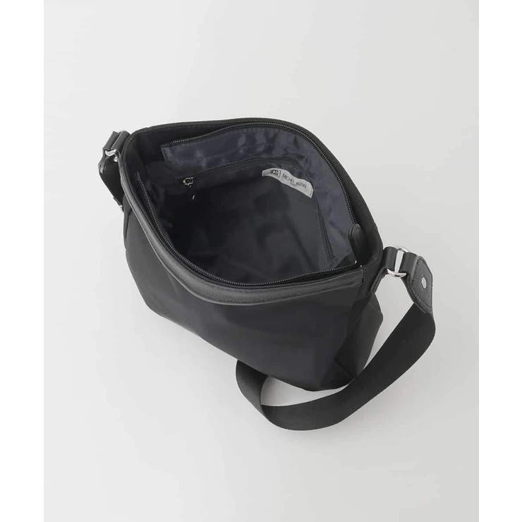 [撥水/軽量]ラウンドデザインレザーナイロンショルダー | MK MICHEL KLEIN BAG | 詳細画像12 
