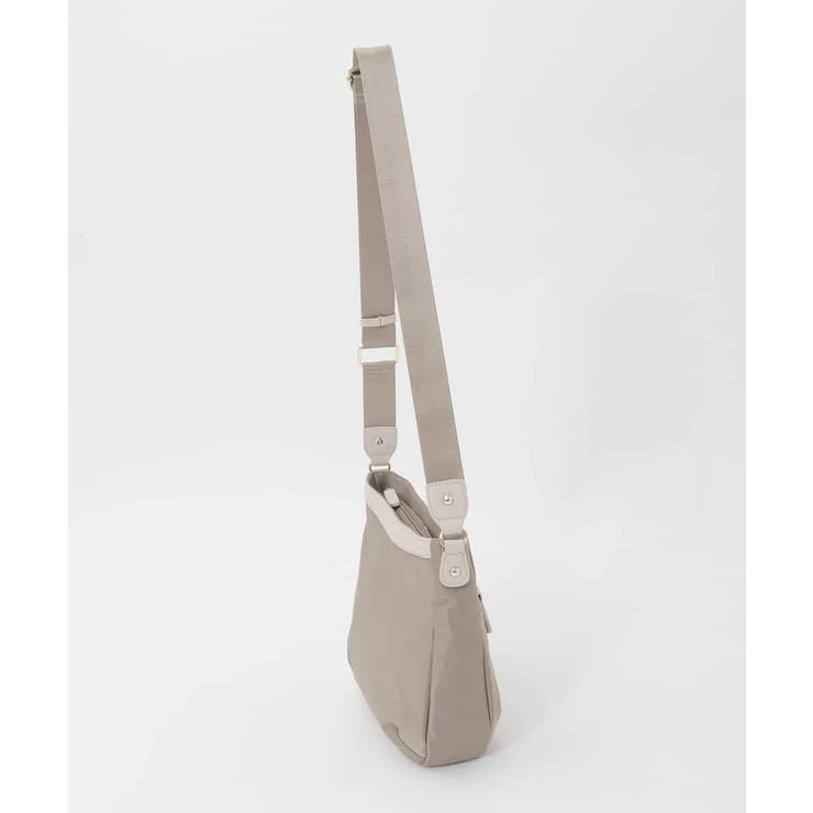 [撥水/軽量]ラウンドデザインレザーナイロンショルダー | MK MICHEL KLEIN BAG | 詳細画像2 