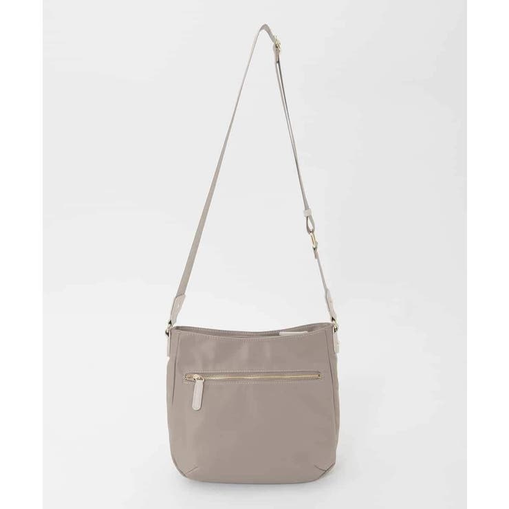 [撥水/軽量]ラウンドデザインレザーナイロンショルダー | MK MICHEL KLEIN BAG | 詳細画像3 