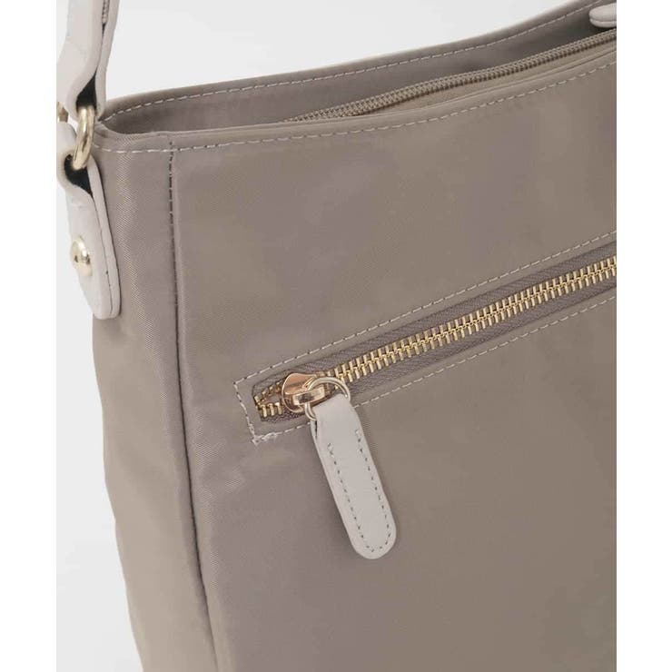 [撥水/軽量]ラウンドデザインレザーナイロンショルダー | MK MICHEL KLEIN BAG | 詳細画像5 