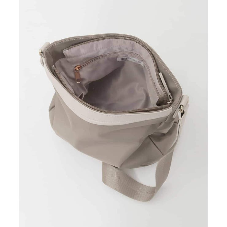 [撥水/軽量]ラウンドデザインレザーナイロンショルダー | MK MICHEL KLEIN BAG | 詳細画像8 