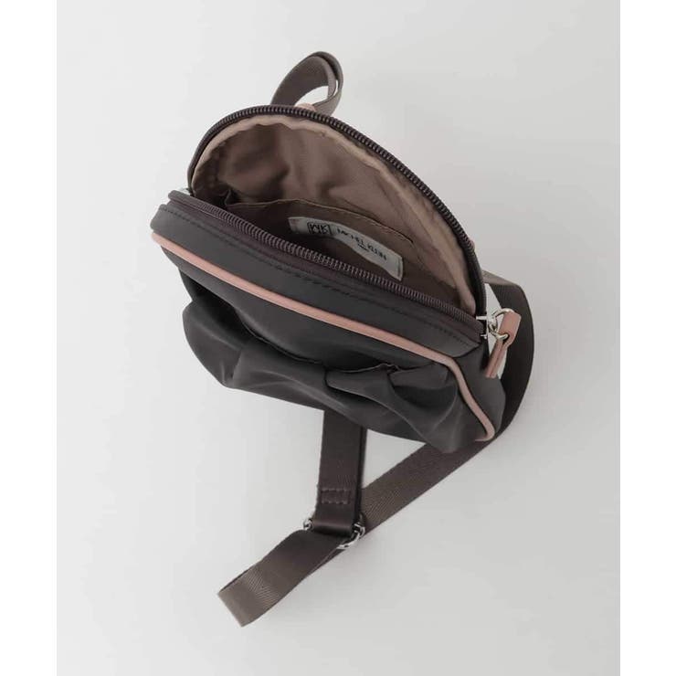 [撥水/超軽量]パイピングレザーデザインショルダーバッグ | MK MICHEL KLEIN BAG | 詳細画像10 