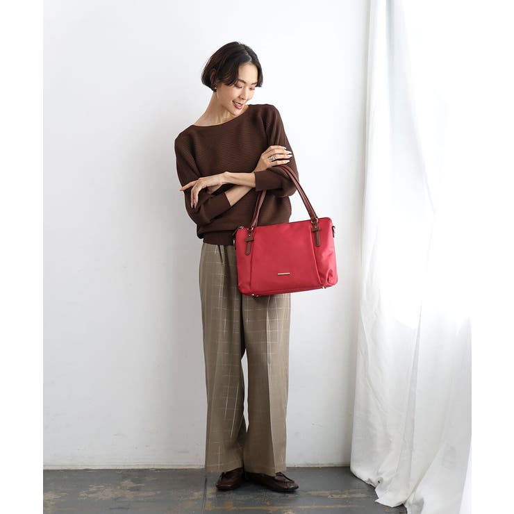 [2WAY/撥水/A4収納可]牛革ジョイントデザイントートバッグ | MK MICHEL KLEIN BAG | 詳細画像2 