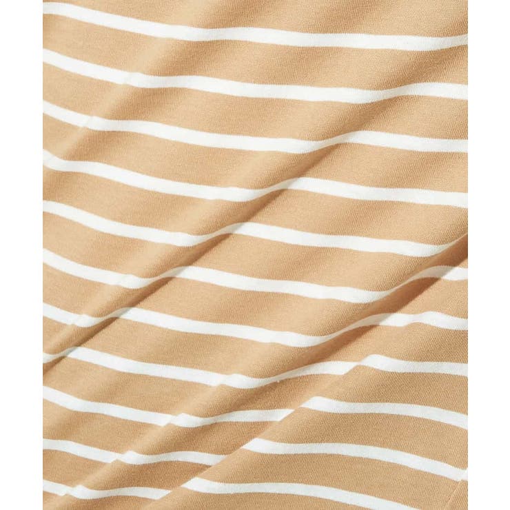 コクーンシルエットボーダーカットソー | OFUON | 詳細画像8 