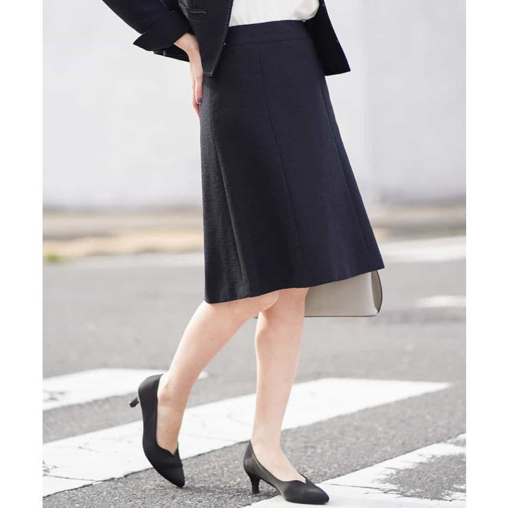 ネイビー | 【セットアップ対応】ツイードスカート | OFUON