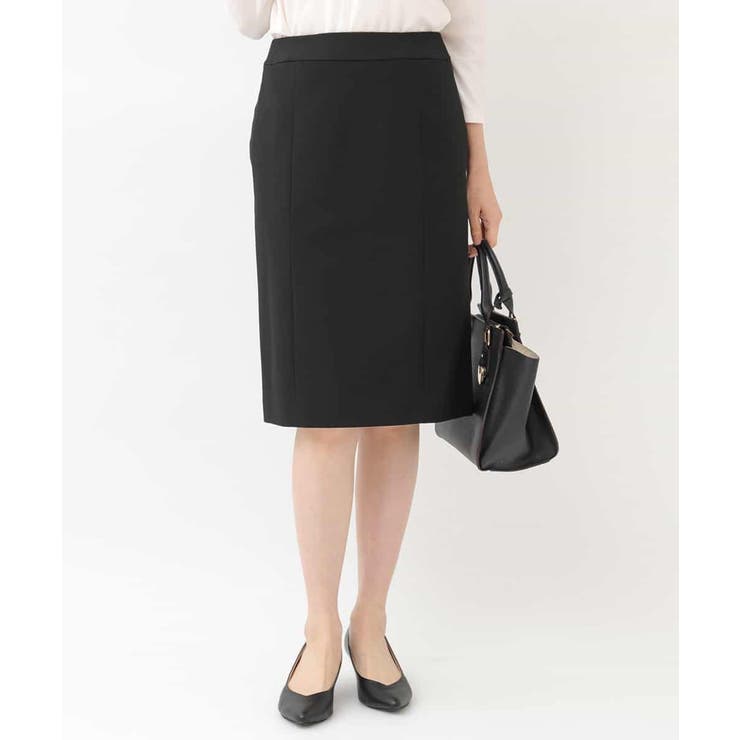 ブラック | 【洗える】ベーシックタイトスカート | OFUON