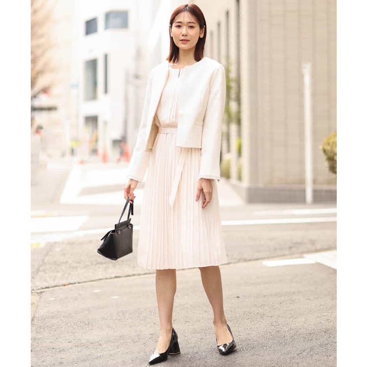 [セットアップ対応]ラメツイードノーカラージャケット | OFUON | 詳細画像12 