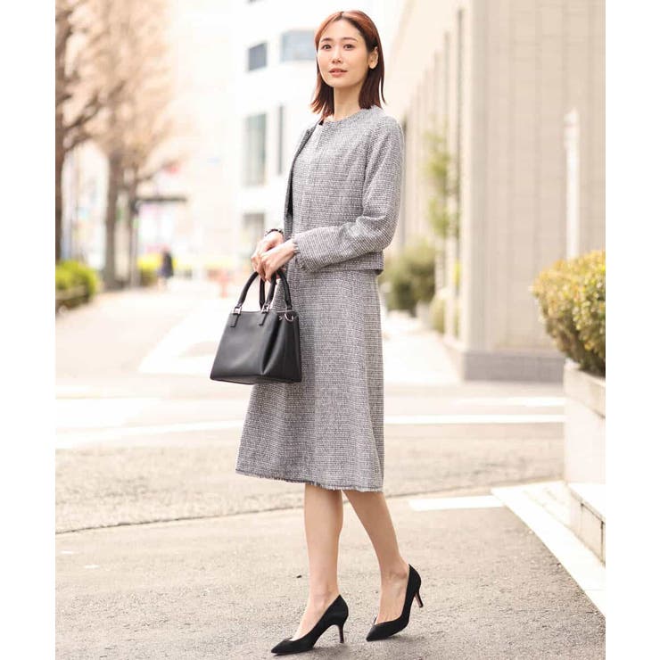 [セットアップ対応]ラメツイードノーカラージャケット | OFUON | 詳細画像3 