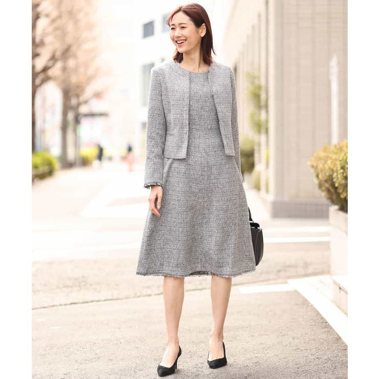 [セットアップ対応]ラメツイードノーカラージャケット | OFUON | 詳細画像5 