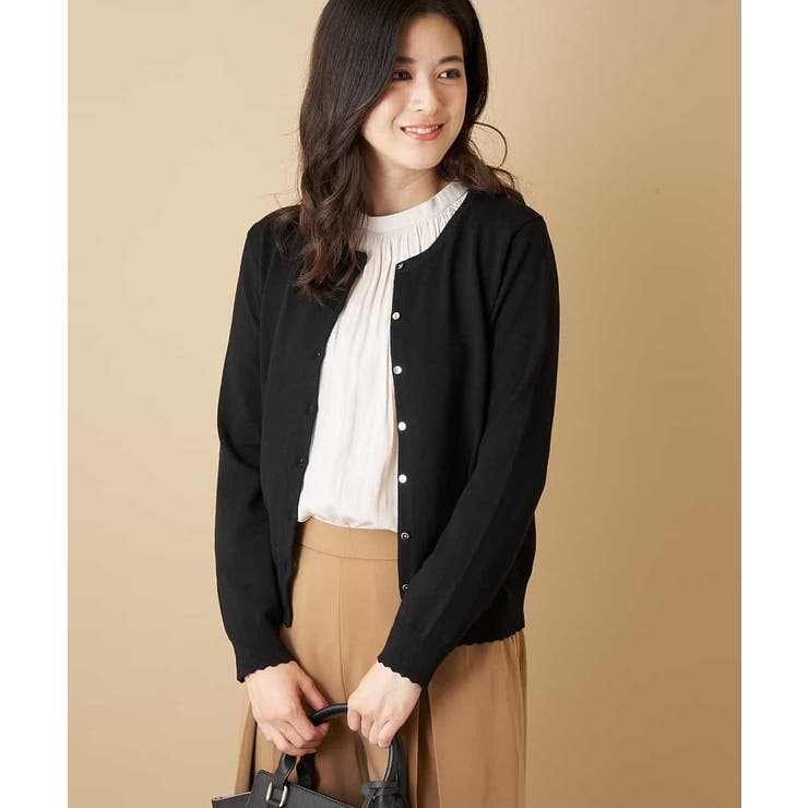 洗濯機で洗える ベーシックカーディガン 品番 Itkw Ofuon オフオン のレディースファッション通販 Shoplist ショップリスト